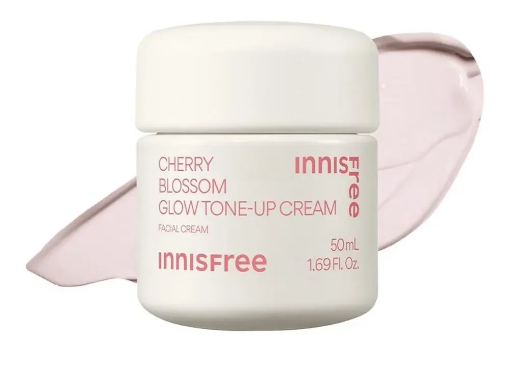 innisfree Cherry Blossom Glow Tone-Up Cream with Niacinamide Bright,Even Skin